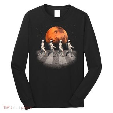 Astronauts Occupy Mars Crosswalk Long Sleeve Shirt