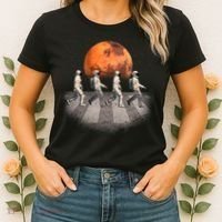 Astronauts Occupy Mars Crosswalk Women's T-Shirt thumb 2