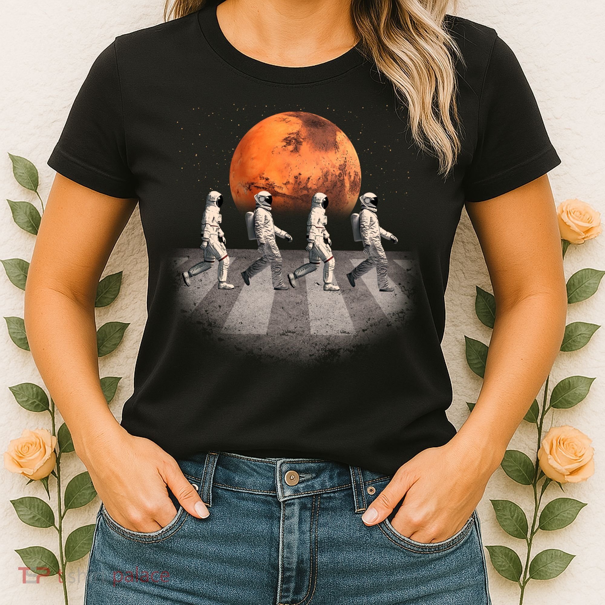 Astronauts Occupy Mars Crosswalk Women's T-Shirt