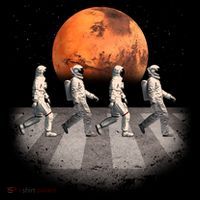 Astronauts Occupy Mars Crosswalk Kids Long Sleeve Shirt thumb 2