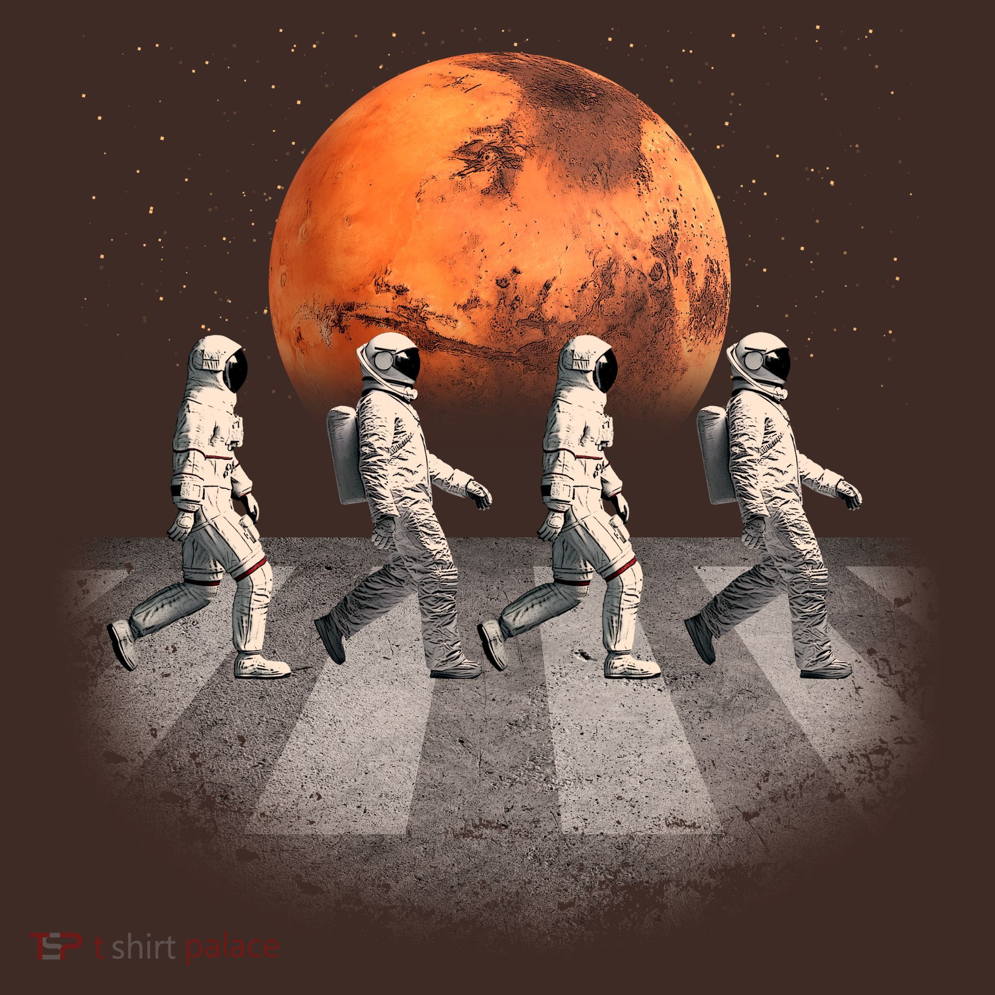 Astronauts Occupy Mars Crosswalk Mousepad
