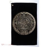Aztec Or Mayan Calendar Maya Men Women Kids Golf Towel thumb 0