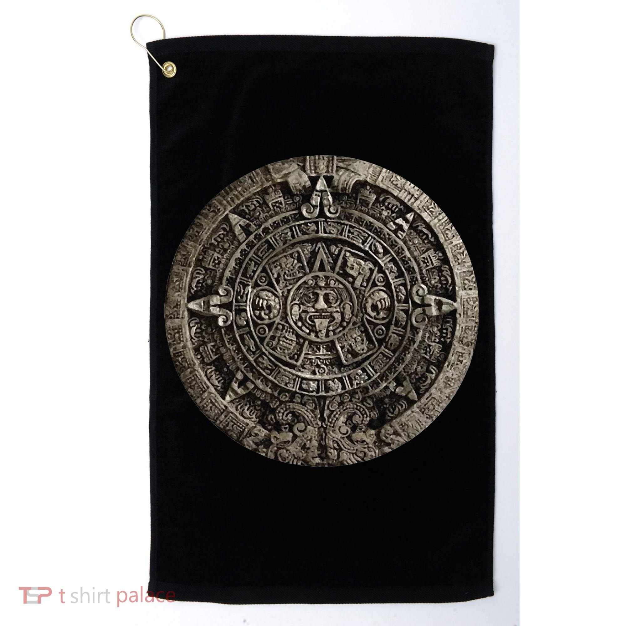 Aztec Or Mayan Calendar Maya Men Women Kids Golf Towel
