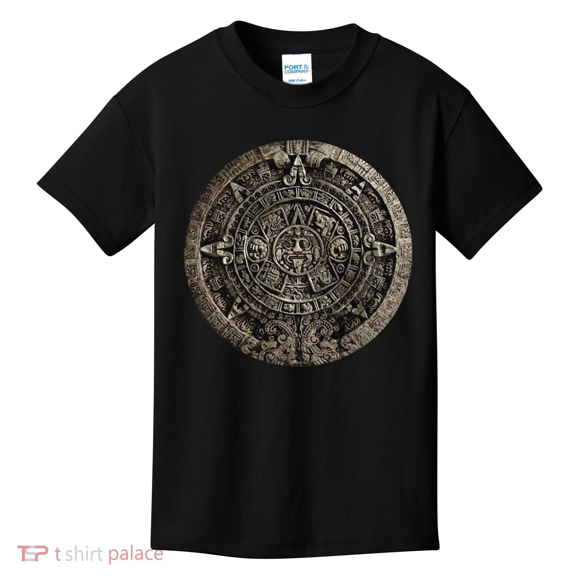 Aztec Or Mayan Calendar Maya Men Women Kids Kids T-Shirt