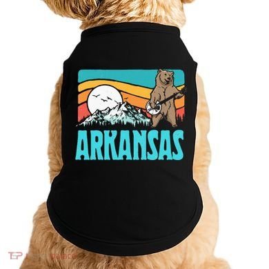 Arkansas Ozark Mountains Bluegrass Banjo Bear Doggie Tank