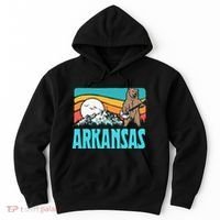 Arkansas Ozark Mountains Bluegrass Banjo Bear Hoodie thumb 0