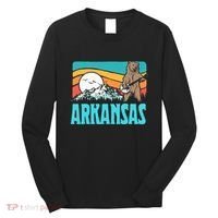 Arkansas Ozark Mountains Bluegrass Banjo Bear Long Sleeve Shirt thumb 0