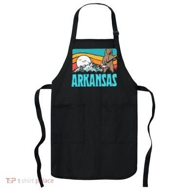 Arkansas Ozark Mountains Bluegrass Banjo Bear Apron