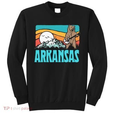 Arkansas Ozark Mountains Bluegrass Banjo Bear Sweatshirt