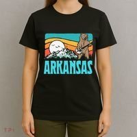 Arkansas Ozark Mountains Bluegrass Banjo Bear T-Shirt thumb 4