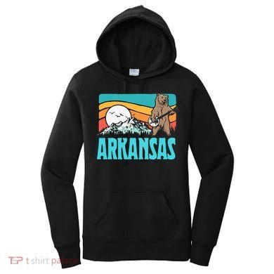 Arkansas Ozark Mountains Bluegrass Banjo Bear Women's Hoodie