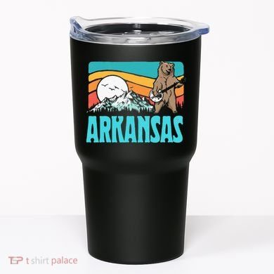 Arkansas Ozark Mountains Bluegrass Banjo Bear Tumbler