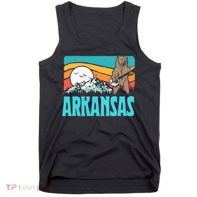 Arkansas Ozark Mountains Bluegrass Banjo Bear Tank Top