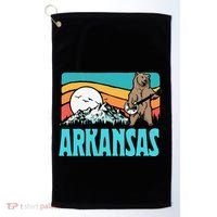 Arkansas Ozark Mountains Bluegrass Banjo Bear Golf Towel thumb 0