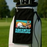 Arkansas Ozark Mountains Bluegrass Banjo Bear Golf Towel thumb 2