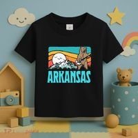 Arkansas Ozark Mountains Bluegrass Banjo Bear Toddler T-Shirt thumb 3