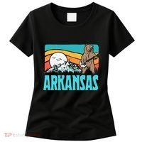 Arkansas Ozark Mountains Bluegrass Banjo Bear Women's T-Shirt thumb 0