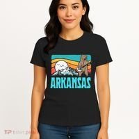 Arkansas Ozark Mountains Bluegrass Banjo Bear Women's T-Shirt thumb 4