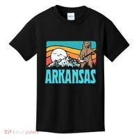 Arkansas Ozark Mountains Bluegrass Banjo Bear Kids T-Shirt thumb 0