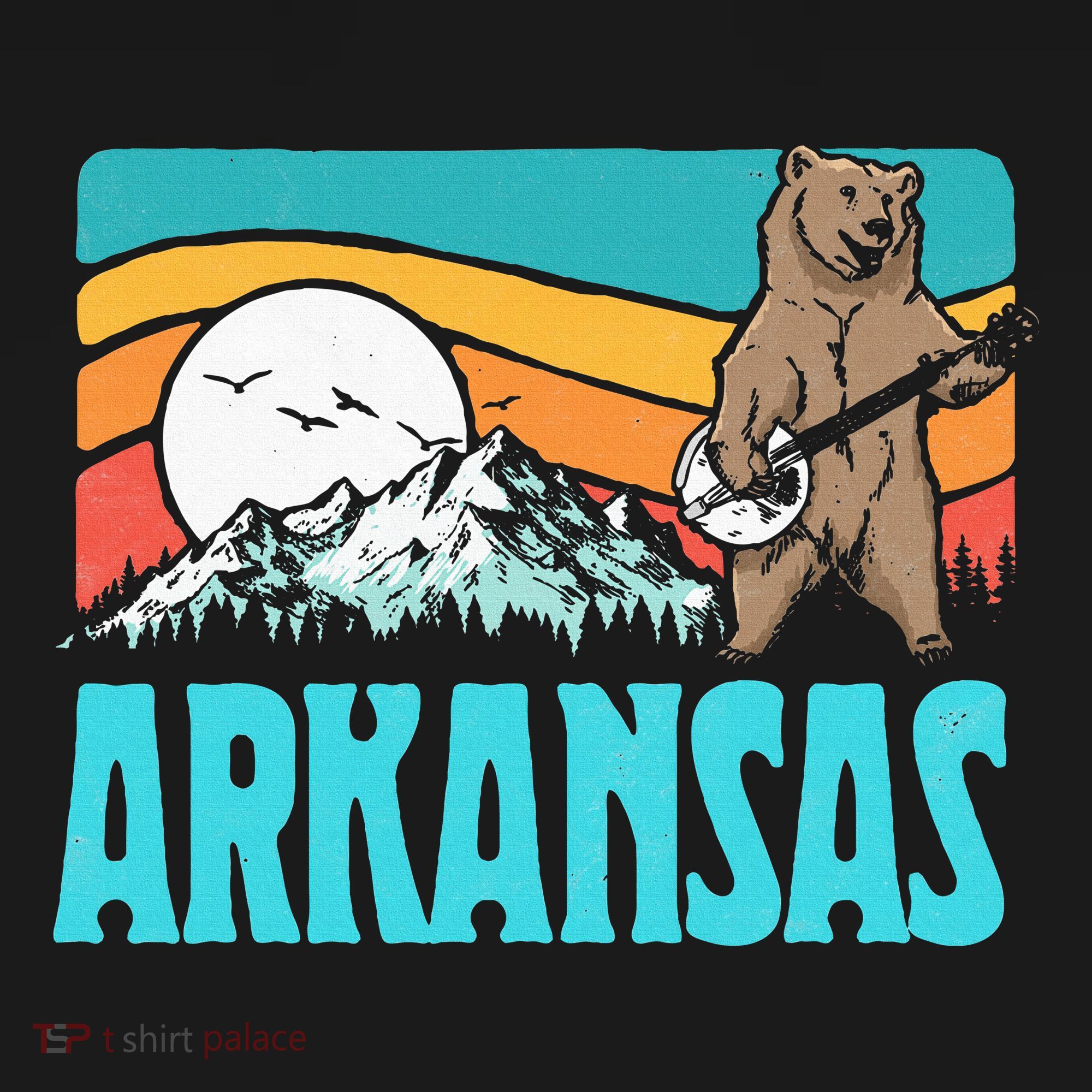 Arkansas Ozark Mountains Bluegrass Banjo Bear Tote Bag