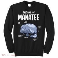 Anatomy Of Manatee Funny Sea Animal Chubby Manatee Lovers Sweatshirt thumb 0
