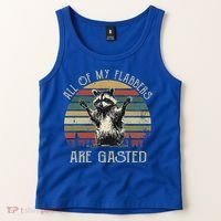 All Of My Flabbers Are Gasted Raccoon Tank Top thumb 2