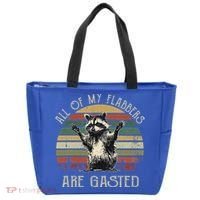 All Of My Flabbers Are Gasted Raccoon Tote Bag thumb 0