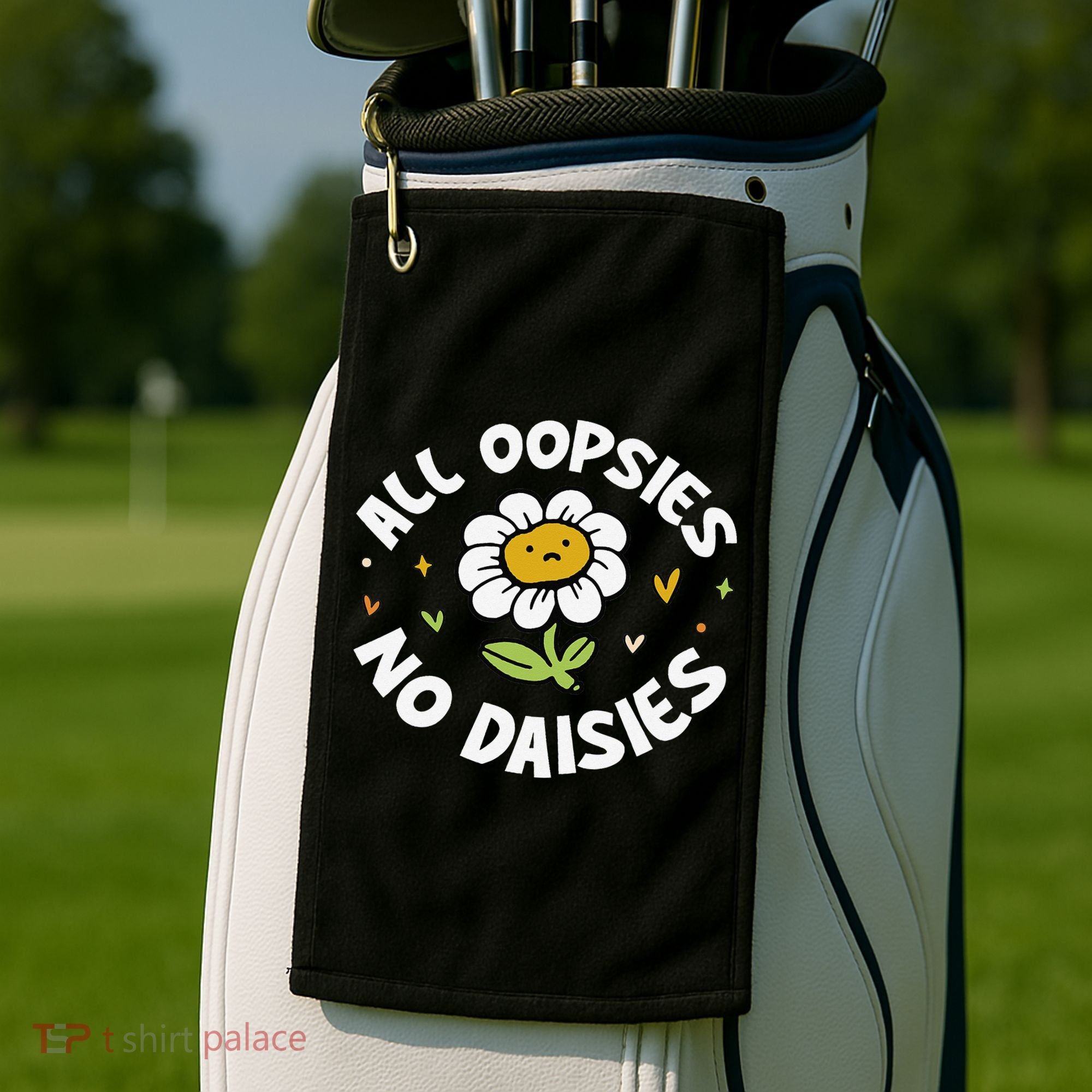 All Oopsies No Daisies Golf Towel