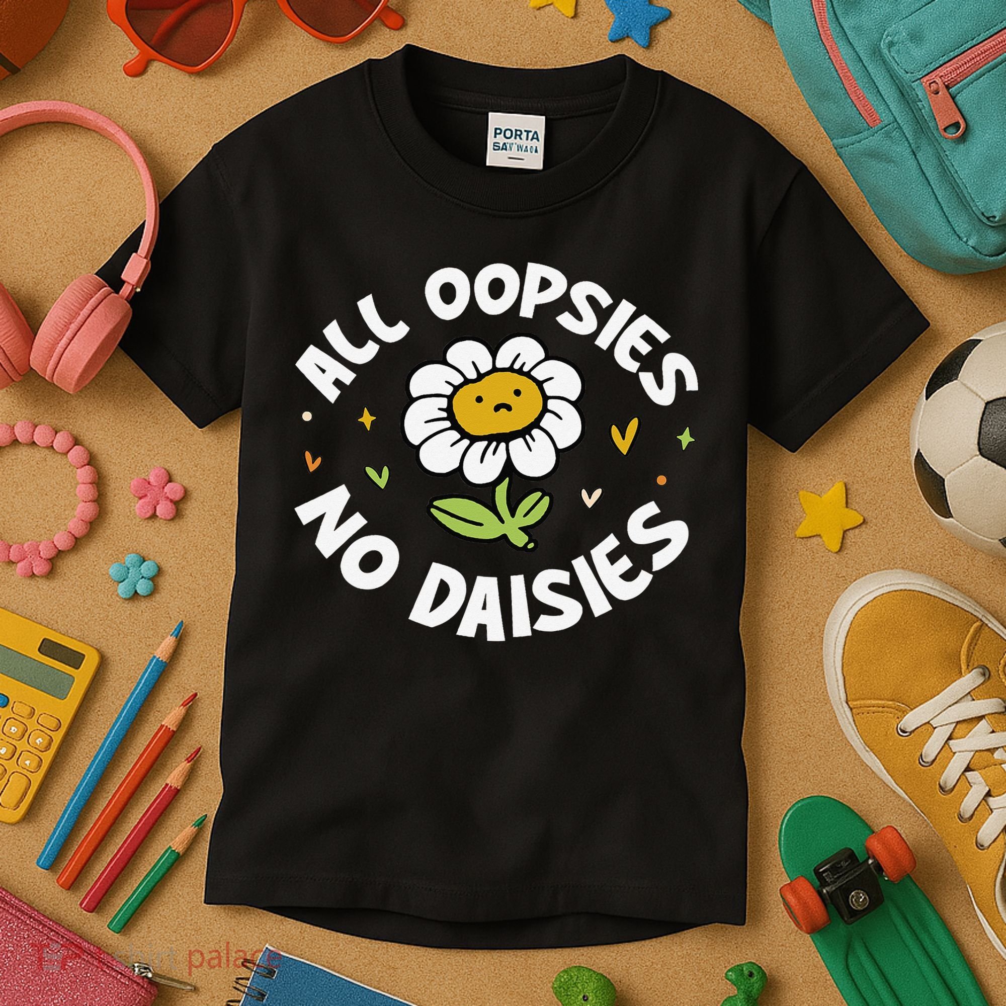 All Oopsies No Daisies Kids T-Shirt