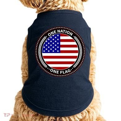 America One Nation One Flag Doggie Tank
