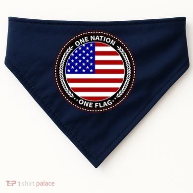 America One Nation One Flag USA-Made Doggie Bandana