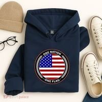 America One Nation One Flag Hoodie thumb 4