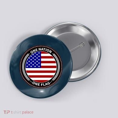 America One Nation One Flag Button