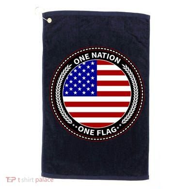 America One Nation One Flag Golf Towel