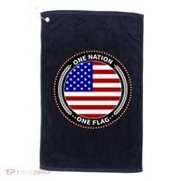 America One Nation One Flag Golf Towel thumb 0
