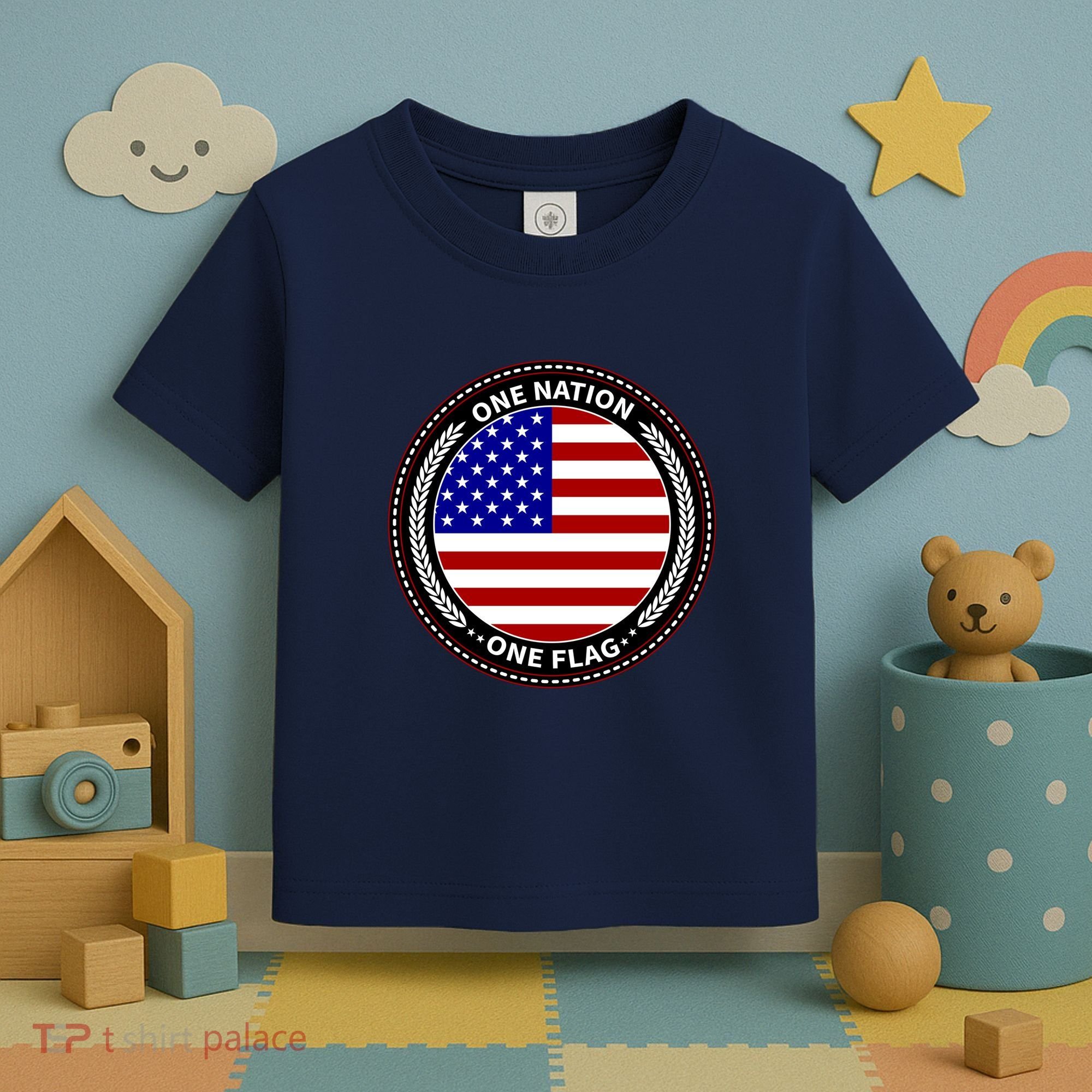 America One Nation One Flag Toddler T-Shirt