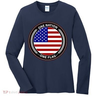 America One Nation One Flag Women's Long Sleeve Shirt