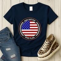 America One Nation One Flag Women's T-Shirt thumb 3