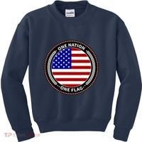 America One Nation One Flag Kids Sweatshirt thumb 0