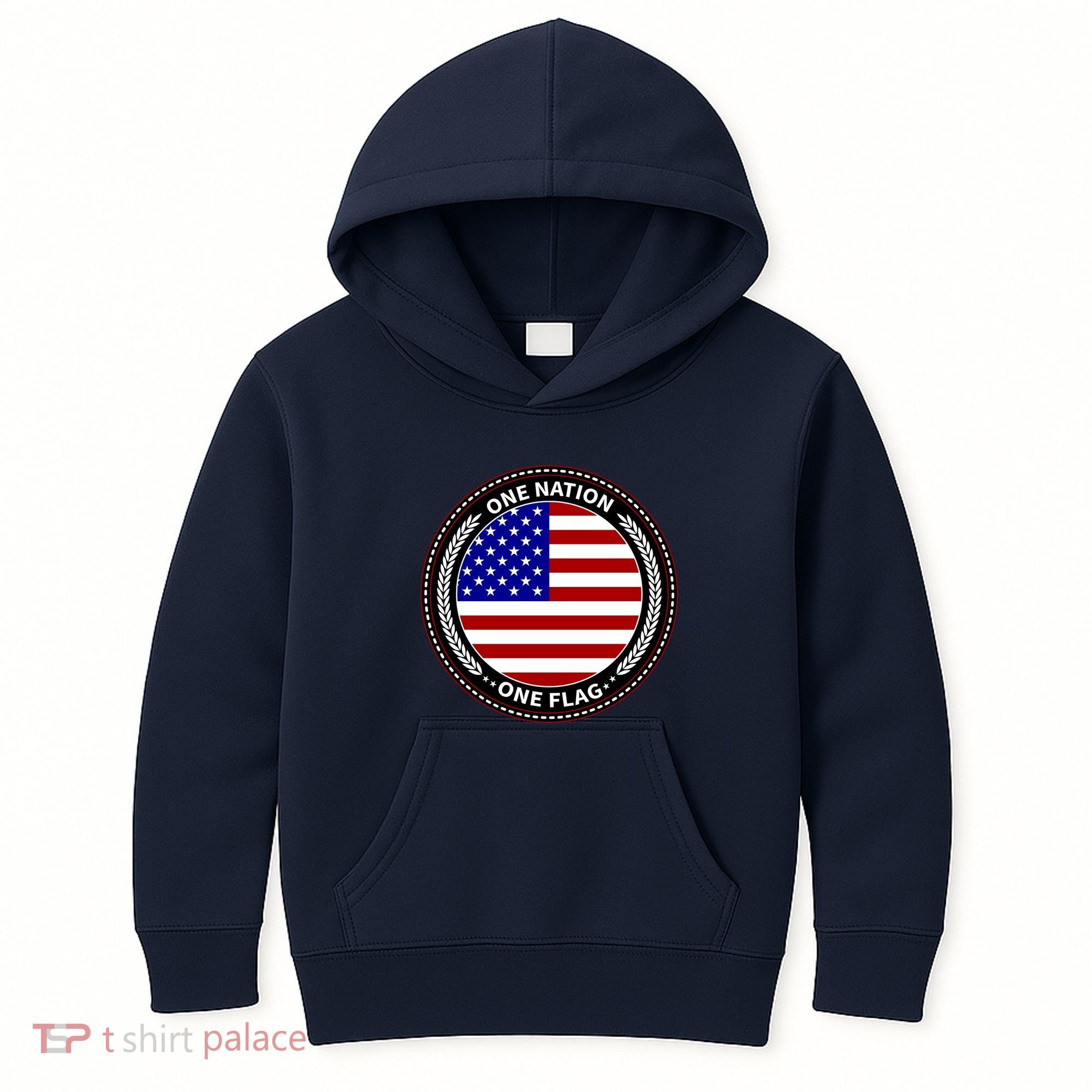 America One Nation One Flag Kids Hoodie