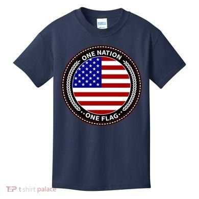 America One Nation One Flag Kids T-Shirt