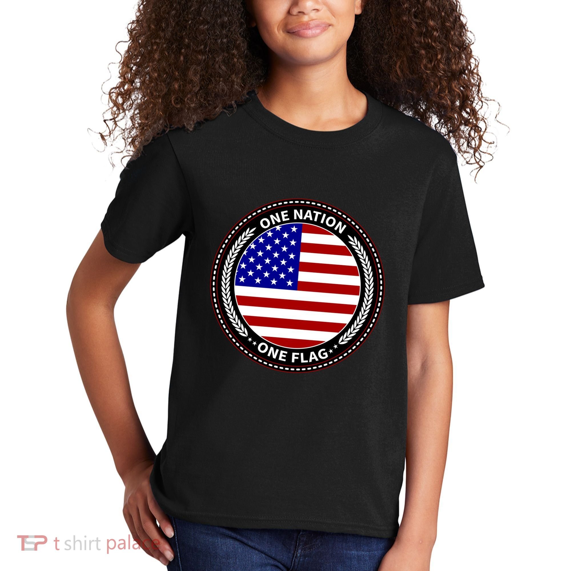 America One Nation One Flag Kids T-Shirt