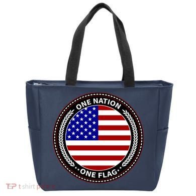America One Nation One Flag Tote Bag