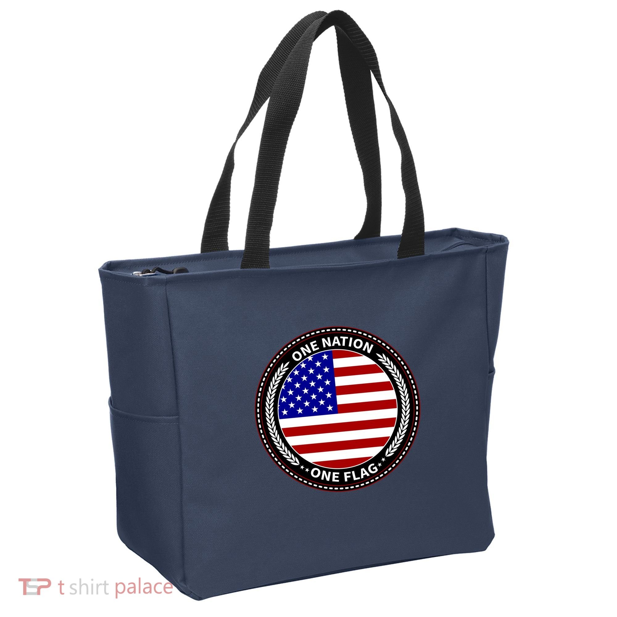 America One Nation One Flag Tote Bag