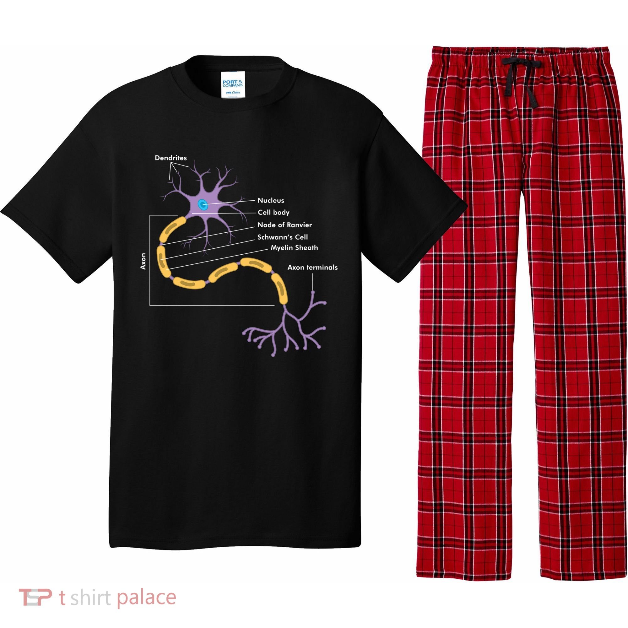 Anatomy Of Neuron Neurologist Gift Pajama Set