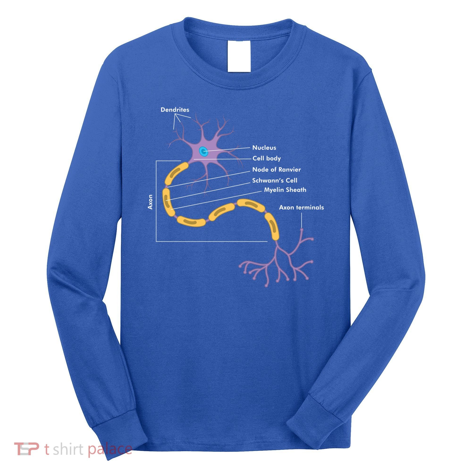 Anatomy Of Neuron Neurologist Gift Long Sleeve Shirt