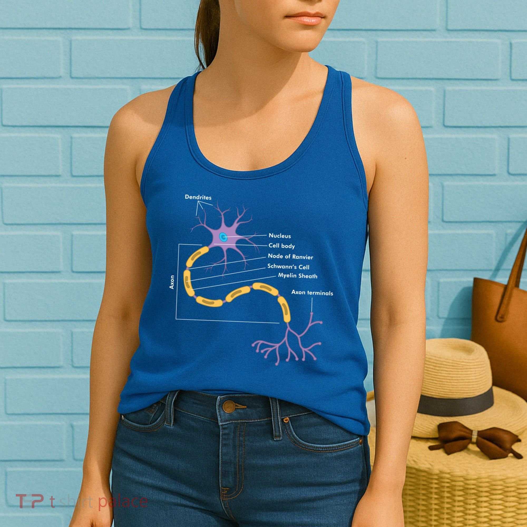 Anatomy Of Neuron Neurologist Gift Women's Tank Top