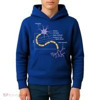 Anatomy Of Neuron Neurologist Gift Kids Hoodie thumb 4