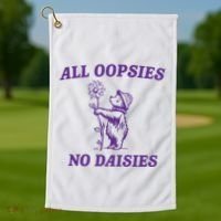 All Oopsies No Daisies Golf Towel thumb 1