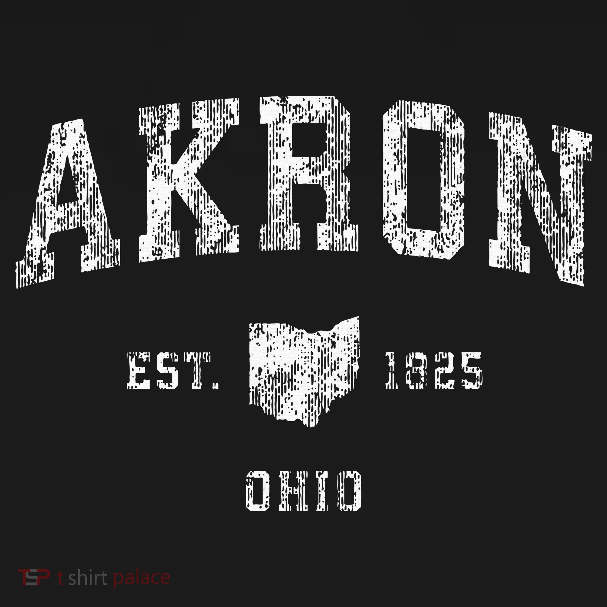 Akron Ohio Oh Vintage Athletic Sports T-Shirt